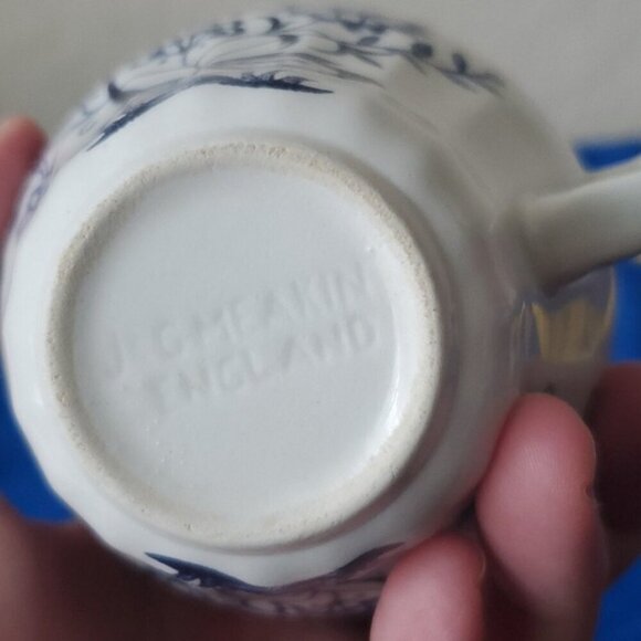 VTG J & G Meakin Classic Blue Nordic Onion Tea Cup - Picture 6 of 8